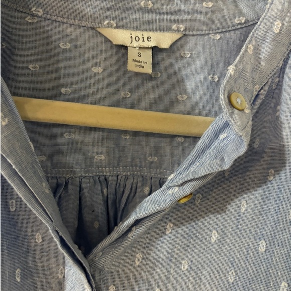 Joie Elegant Sky Blue Women's Blouse - Picture 4 of 5